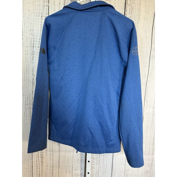 The North Face Men’s Small Canyon Flats Fleece Jacket Blue Heather Full Zip - Picture 6 of 6